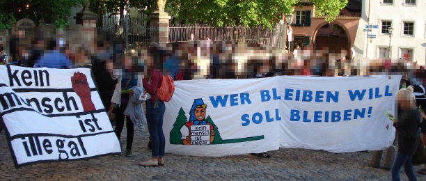 Zwischenkundgebung auf dem Augustinerplatz. Foto: RDL