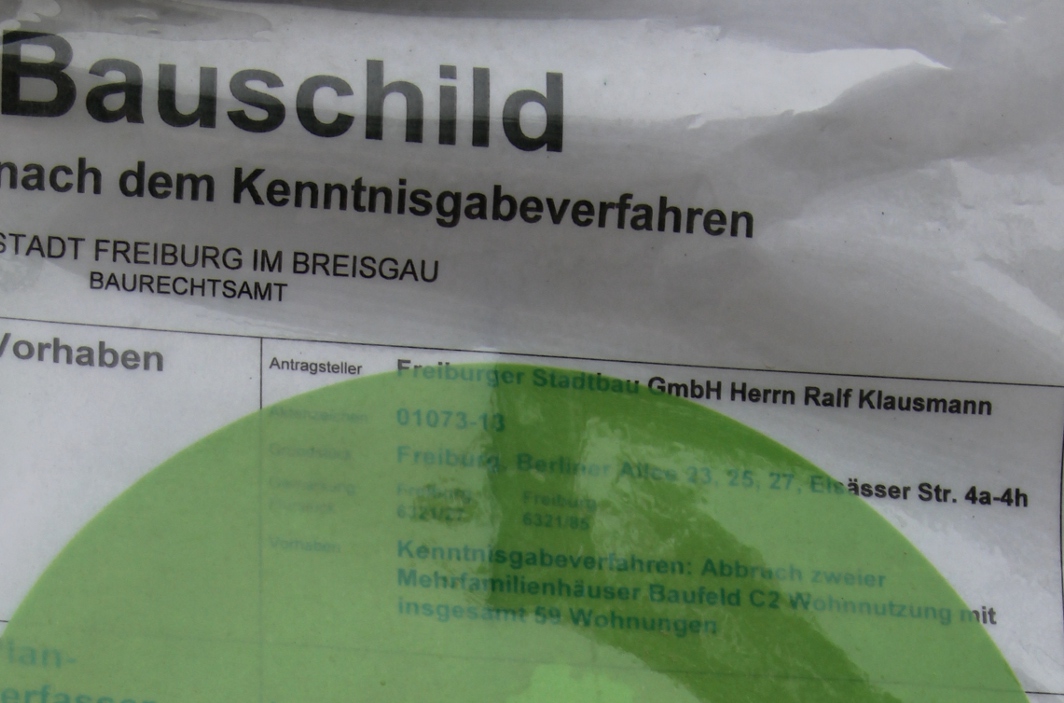 Abrisschild