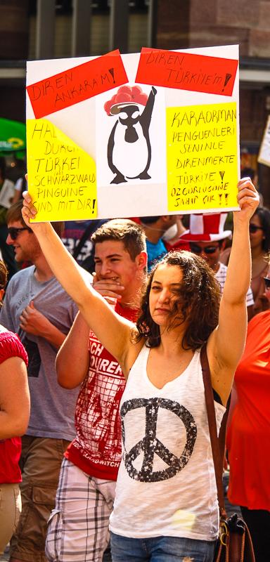 Solidemo in Freibrug für Istanbul, Foto: Kwasibanane