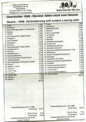 KassettenCover von 1848 -Teil 1 und 2.